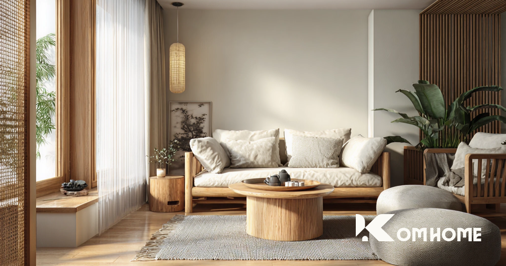Thiết kế nội thất chung cư - Giải pháp tối ưu hóa không gian sống hiện đại 7 Japandi Su ket hop giua toi gian Nhat Ban va am ap Scandinavian