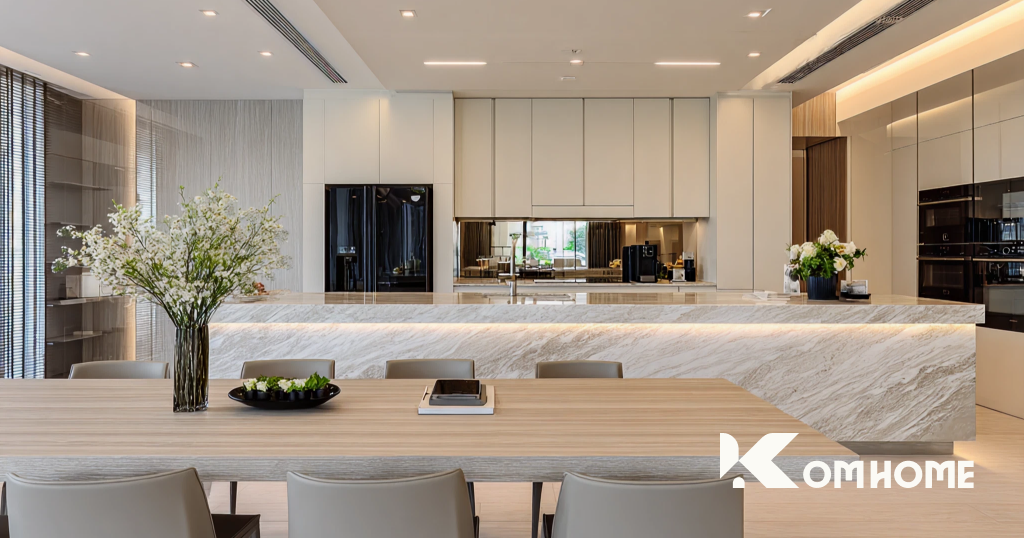 Chi phí thiết kế và thi công nội thất biệt thự trọn gói năm 2025 6 Phong cach Hien dai Minimalist Modern